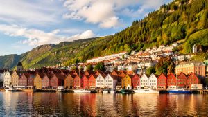 Bergen en Norvège