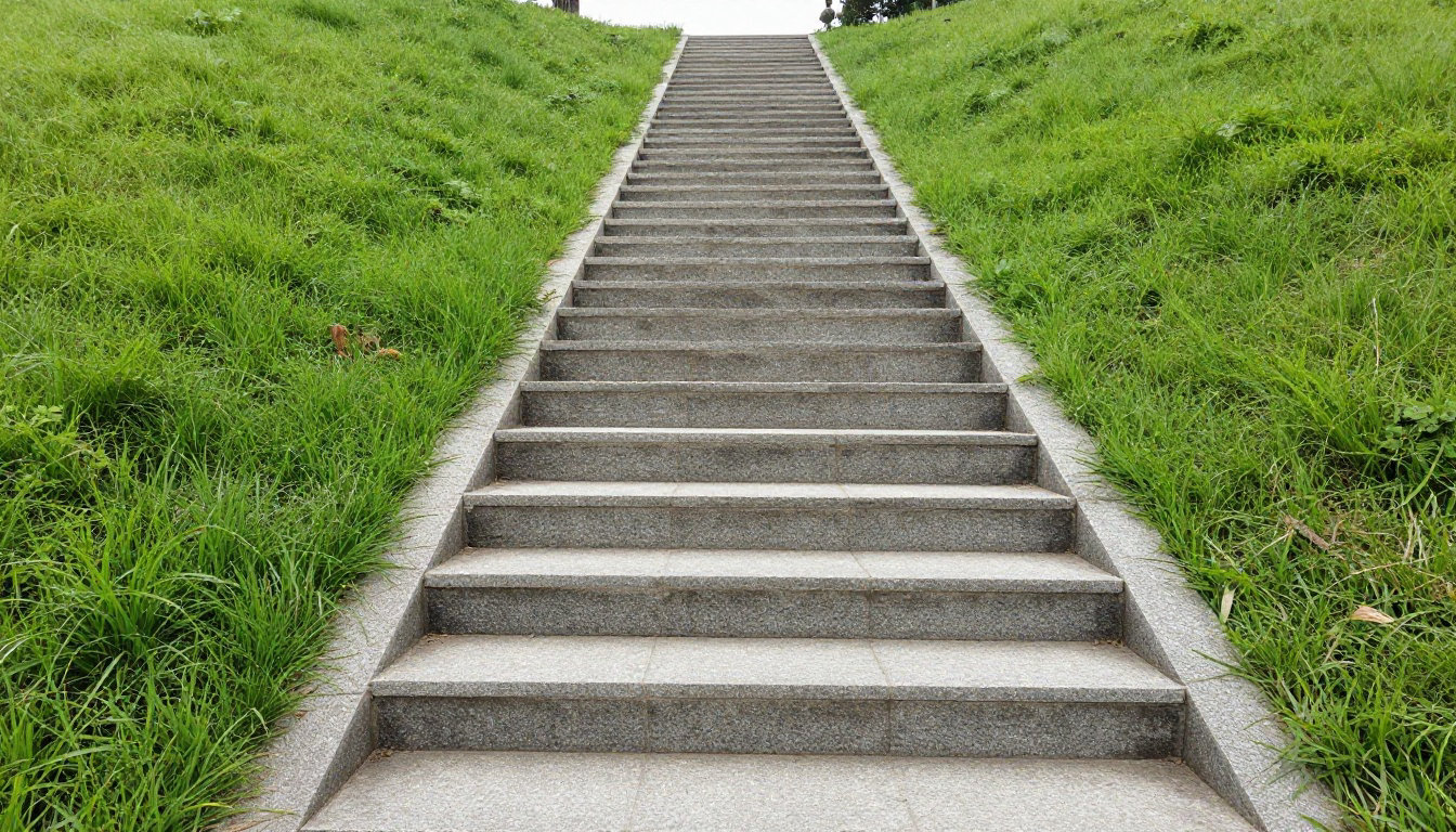 2 sentiers pour atteindre le sommet de l'îlot