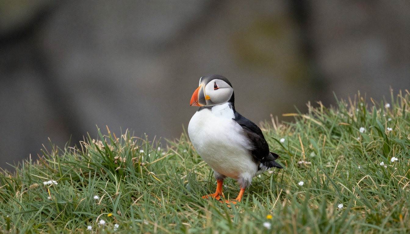 Les oiseaux de Rathlin island qui volent la vedette