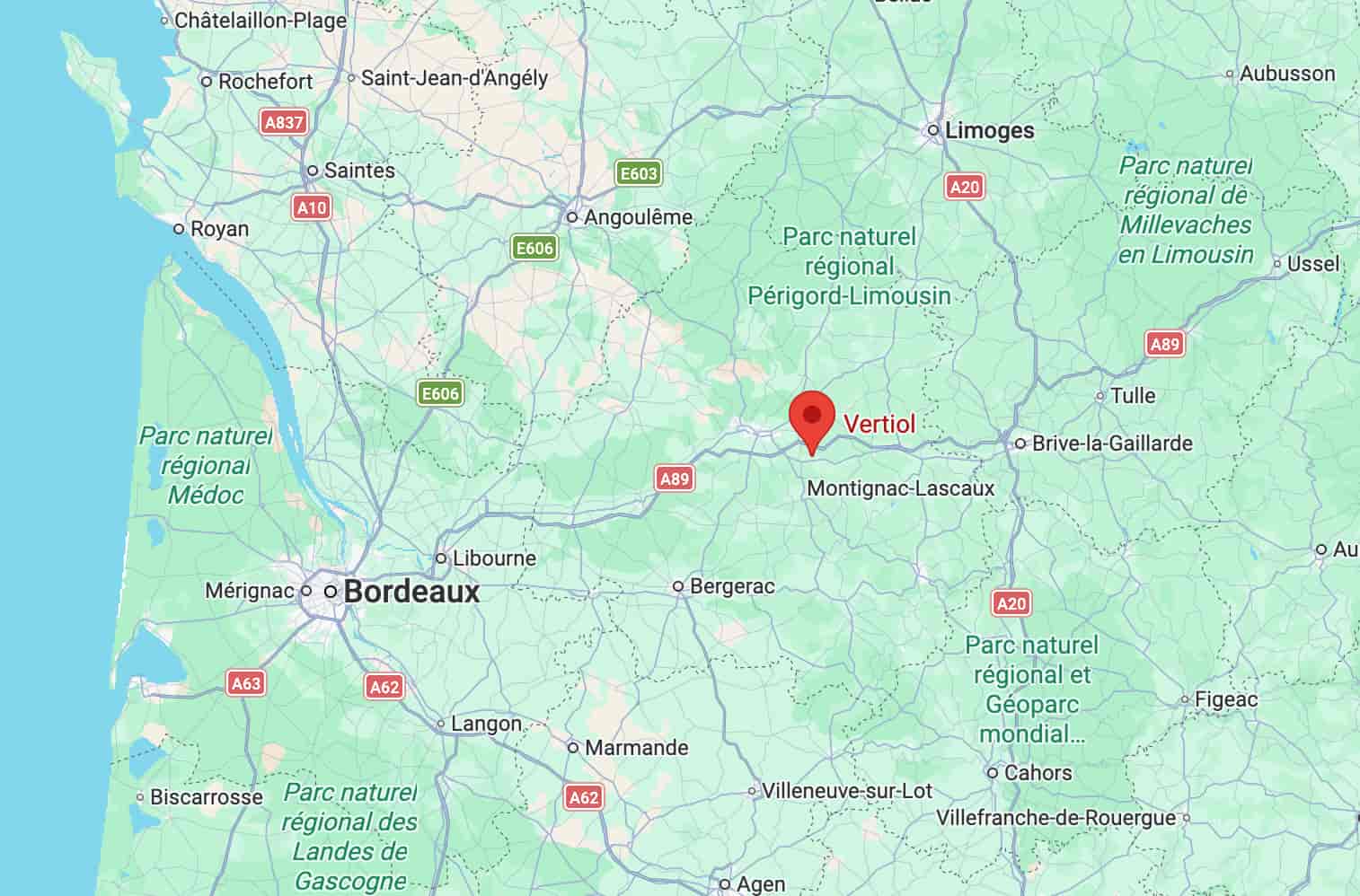Localisation de Vertiol sur une carte.