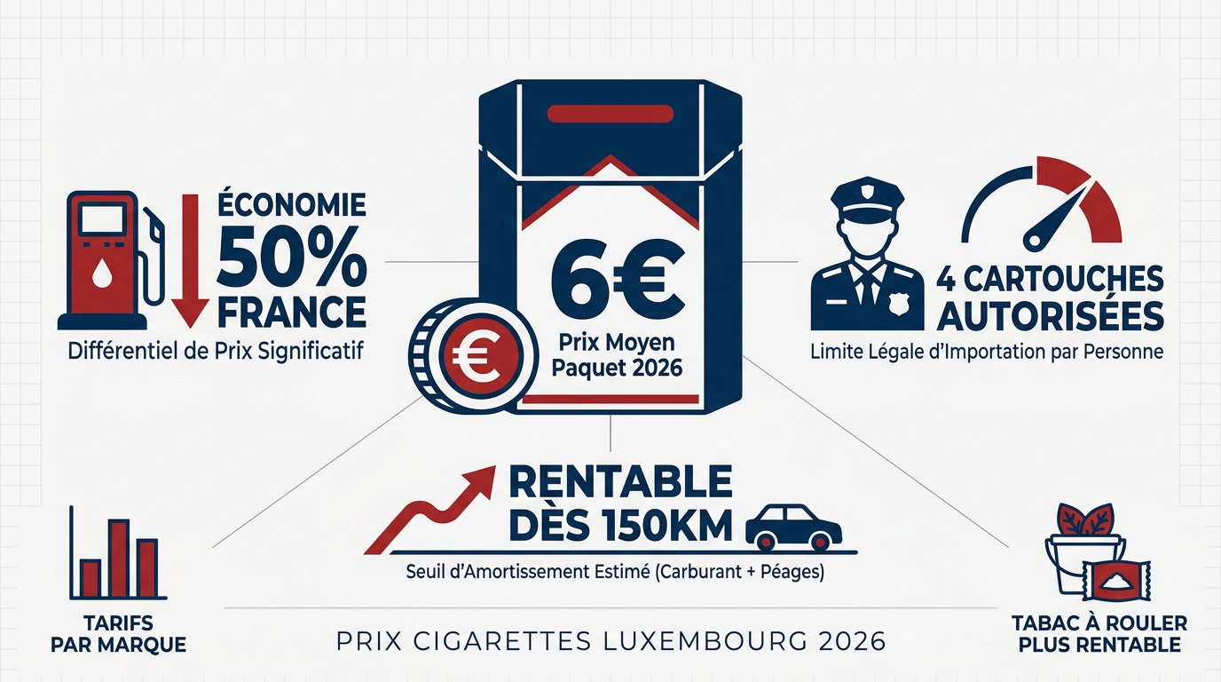 Prix tabac Luxembourg 2026