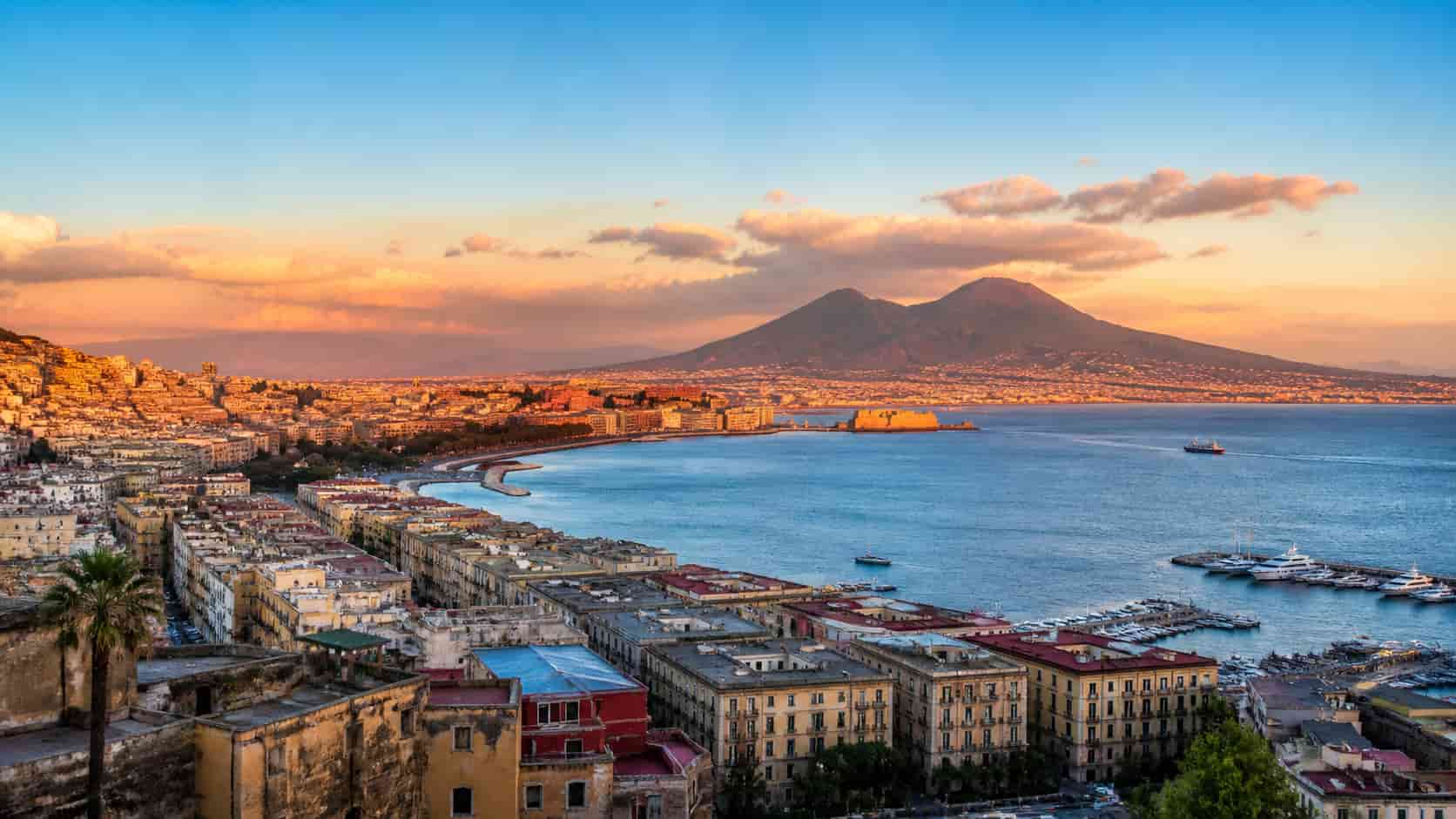 Une vue sur la baie de Naples.