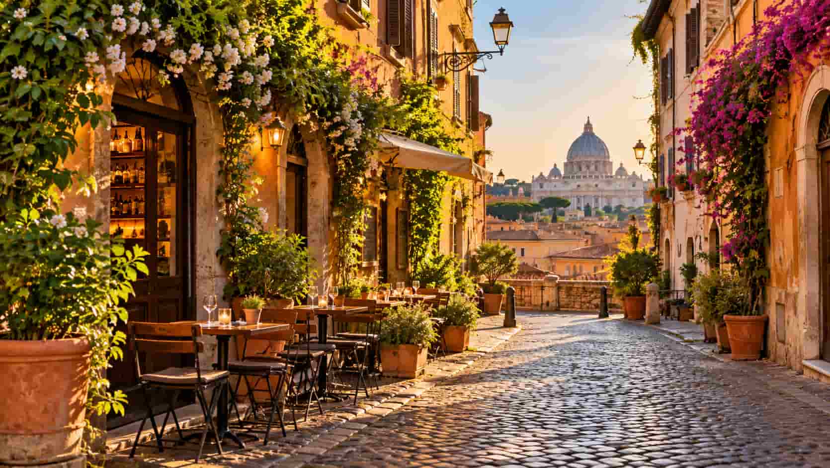 Une ruelle dans Rome.