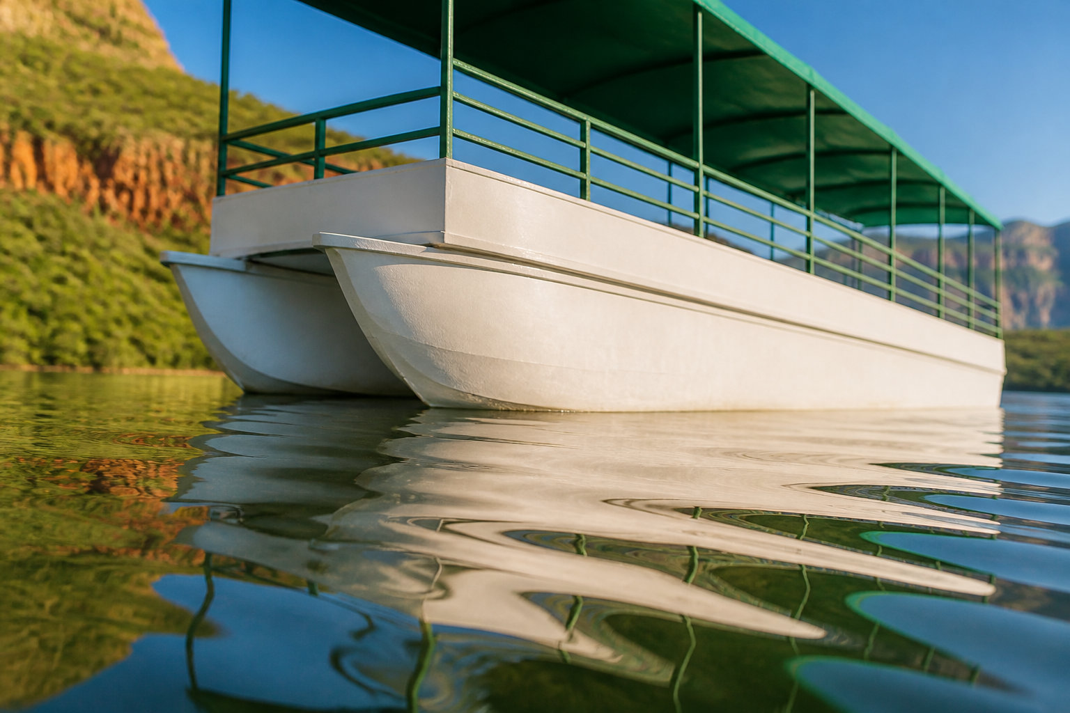 La découverte du canyon par le bas et son réservoir 🛥️