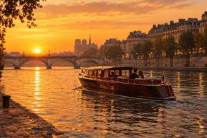 Un bateau navigue sur la Seine.